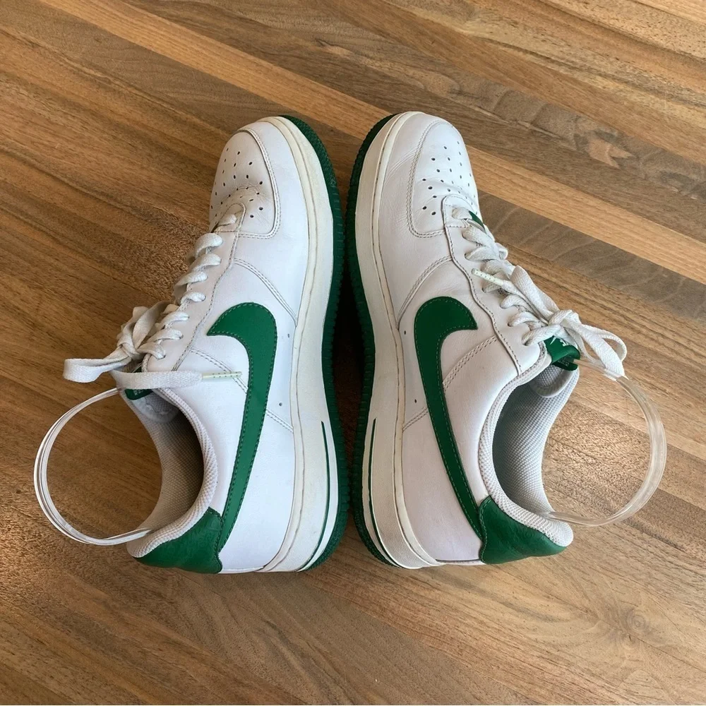 Nike Air Force XXV Men's 1 '07 Players Green on White, Size 8